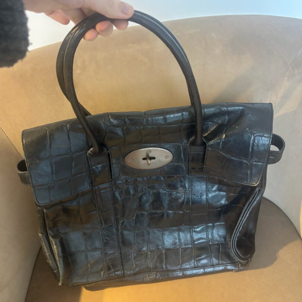 Mulberry Bayswater Croc Bag
